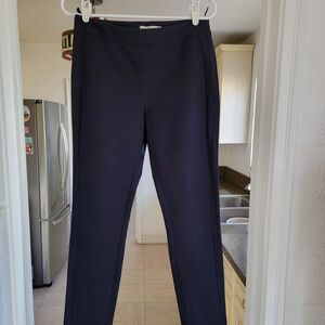 Tory Burch Dark Blue Straight Leg Pants